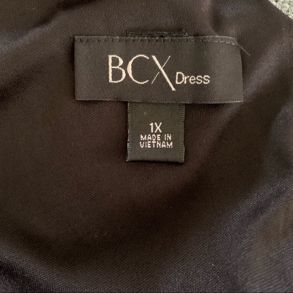 BCX Sheath Cocktail Dress Sleeveless Black Plus 1X - Picture 11 of 11